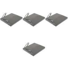 4St USB Dvd Player Externe Schijf Voor Computer Met Antislip Zwart