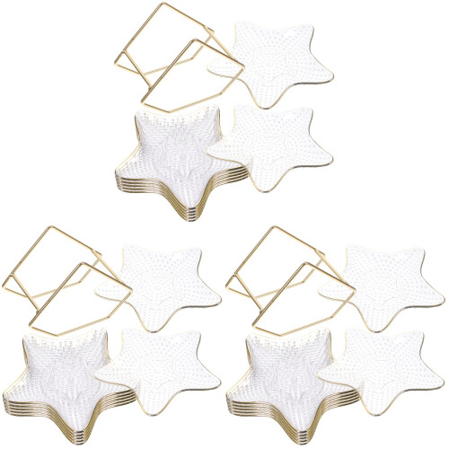 18St Multi-Use Transparante Spit Bone Bord, Stevig Snack- En Fruitbord