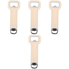 4St Kunststof Flesopener Beige, Duurzaam En Compact Voor Bier En Wijn