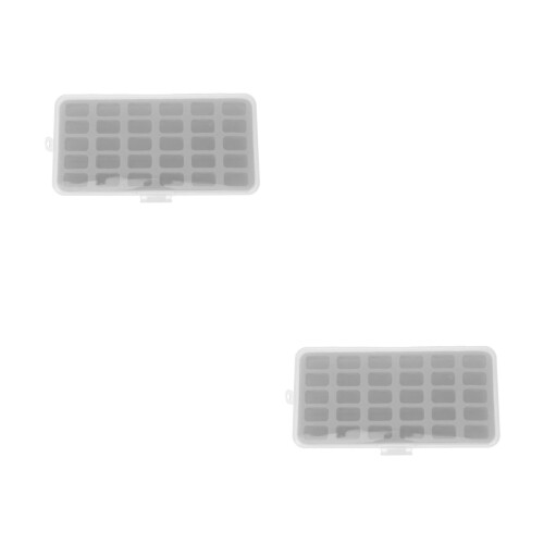 2St Bobbin Container 30 Slots Grijs - Praktische Opbergdoos