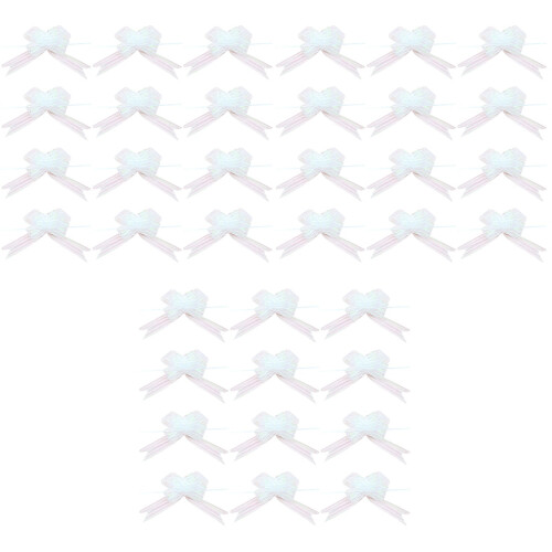 36Pièces Noeuds Blancs Décoration Cadeaux Blancs 1