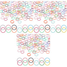 600Pièces Anneaux Jump Rings Fer Pour DIY Colliers Bracelets