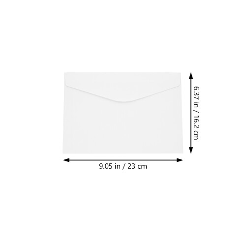 100Pièces Enveloppes Blanches Solides Pour Rangement 1