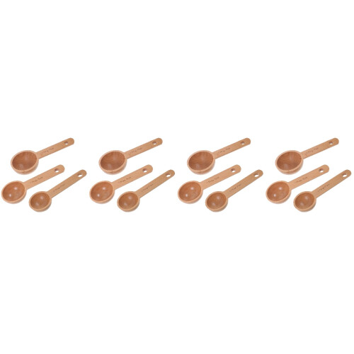 12Pièces Cuillères En Bois Khaki Café Épices 2