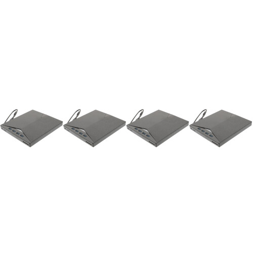 4St USB Dvd Player Externe Schijf Voor Computer Met Antislip Zwart 2