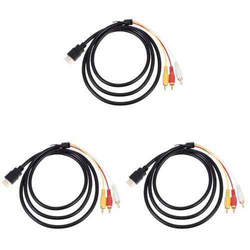 3Pièces Câbles Adaptateurs Audio Connecteurs 1