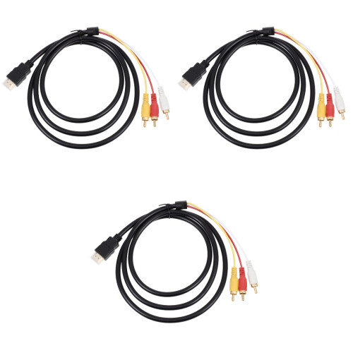 3Pièces Câbles Adaptateurs Audio Connecteurs 2