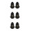 6Pièces Supports E27 Noir Faciles À Installer Pour Ampoules À Vis 4