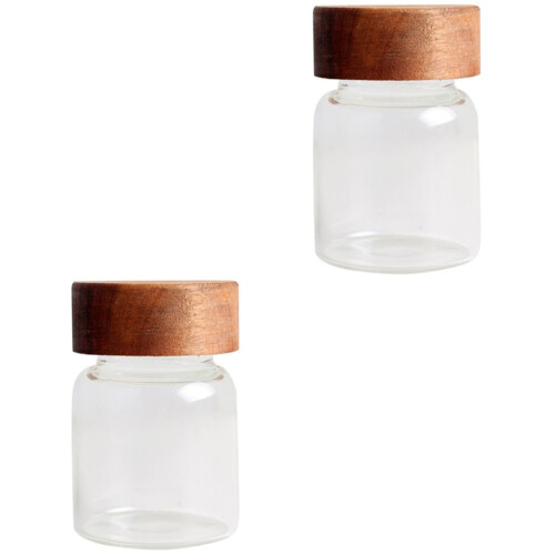 2Pièces Bocaux Conservation Verre Cuisine Sécurisés Variés 1