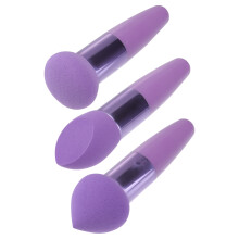 24Pièces Éponges Violet Format Pratique Voyage