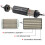 Aluminiumbränslefilter för E85-Filtersystem med 100 Mikron Stålelement 9 mm Adapterkopplingar 6