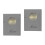 2Pièces Chemise Menu Gris Durable Protection Pour Cafés 3