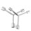 2Ensembles Ensemble En Acier Durable Argenté Outils Réparations 9
