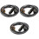 3Pièces Câble Double Xlr Noir Anti-Interférences Pour Audio 2