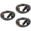 3Pièces Câble Double Xlr Noir Anti-Interférences Pour Audio 5