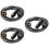 3Pièces Câble Double Xlr Noir Anti-Interférences Pour Audio 6