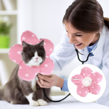 Collier De Guérison Chat Rose En Coton PP Design Adorable