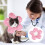Collier De Guérison Chat Rose En Coton PP Design Adorable 1
