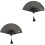 2Pièces Éventail Pliable Bambou Noir Style Chinois Décoratif 2