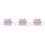 3Pièces Sac Chat Peluche Violet Pour Filles Usage Polyvalent 2