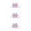 3Pièces Sac Chat Peluche Violet Pour Filles Usage Polyvalent 7