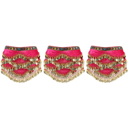 3Pièces Jupe Danse Ventre Simple Et Élégante Décorations 2