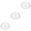 3Pièces Plateau Gâteau Rond Transparent Dôme Pour Dessert 4