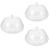 3Pièces Plateau Gâteau Rond Transparent Dôme Pour Dessert 5