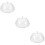 3Pièces Plateau Gâteau Rond Transparent Dôme Pour Dessert 8