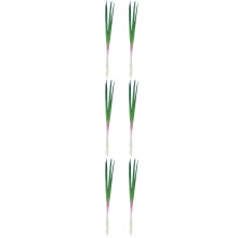 6Pièces Oignons Verts Artificiels PU Décor Cuisine Simulation Réaliste