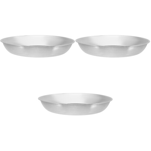 3Pièces Plateaux De Pesée Multi-Usage Inox Cuisine Argent 1