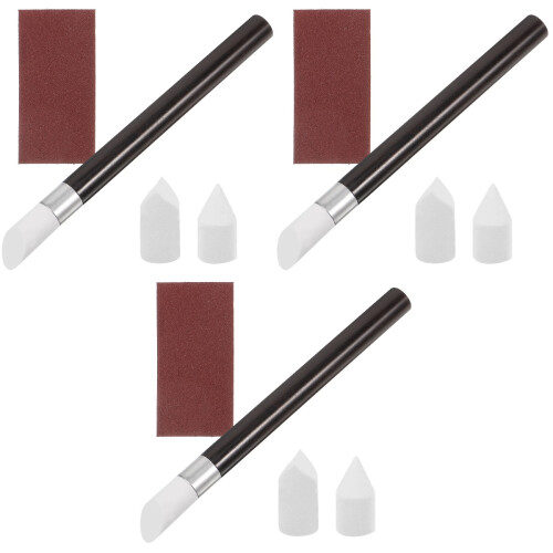 3Ensembles Accessoires Dessin Bois Papier Pour Esquisse Effaçage 1