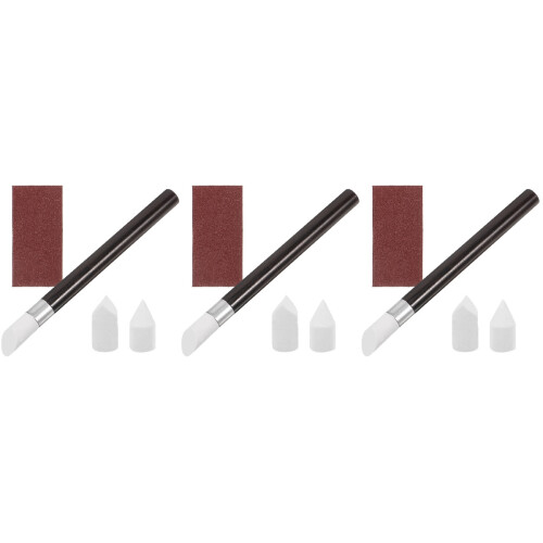 3Ensembles Accessoires Dessin Bois Papier Pour Esquisse Effaçage 2