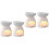 4Pièces Plateau Encens Céramique Décor Élégant 3