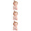 3Pièces Sculptures Gâteau Bébé Colorées En Résine Pour 8