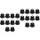 20Pièces Butées Fixes Pieds Chaise Noir Durable Protection Sol 4