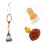 2Pièces Pendentifs Lotus En Bois Pour Maison 8