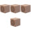 4Pièces Diffuseur Décoratif Bois Marron Diffusion Parfum Intérieur 2