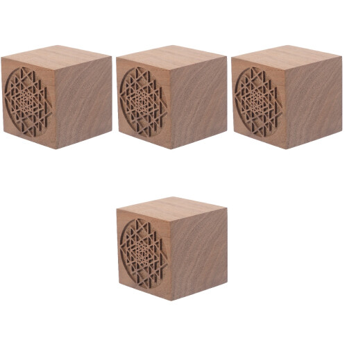 4Pièces Diffuseur Décoratif Bois Marron Diffusion Parfum Intérieur 1