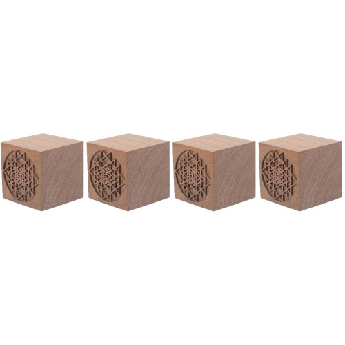 4Pièces Diffuseur Décoratif Bois Marron Diffusion Parfum Intérieur 2