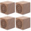 4Pièces Diffuseur Décoratif Bois Marron Diffusion Parfum Intérieur 4