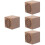 4Pièces Diffuseur Décoratif Bois Marron Diffusion Parfum Intérieur 5
