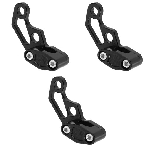 3Pièces Fixations Câble En Aluminium Noir Protection Fiable 1
