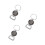 3Pièces - Mini Fléchette Métal Ouvre- Pendant Sac 6