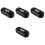 4Pièces Organizer Lunettes PU Noir Double Usage Compact 2