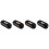4Pièces Organizer Lunettes PU Noir Double Usage Compact 3