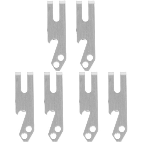 6Pièces -Monnaie Clips Acier Inoxydable Confortables Argentés 1