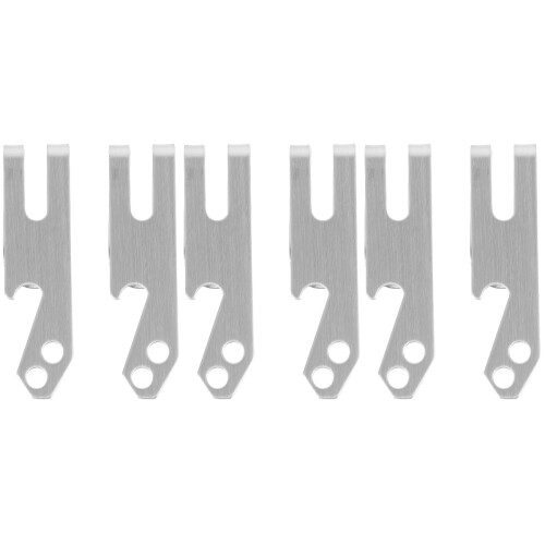 6Pièces -Monnaie Clips Acier Inoxydable Confortables Argentés 2