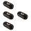 4Pièces Organizer Lunettes PU Noir Double Usage Compact 6