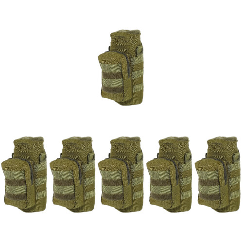6Pièces Pochette Isolante Vert Nylon De Rangement Bouteille 2